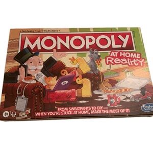 Monopoly: At Home Reality Board Game Hasbro Gaming (2021) Brand New